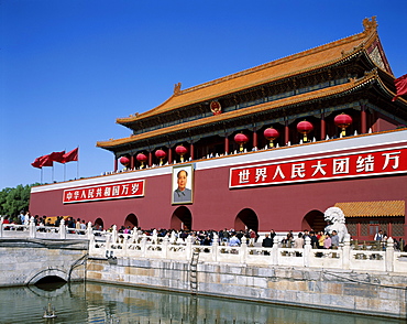 Tiananmen Gate, Tiananmen Square, Beijing, China, Asia