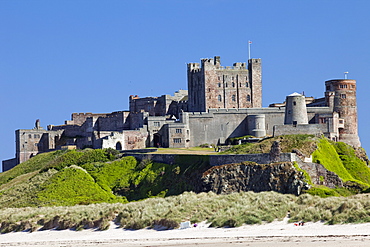 Bamburgh Castle, Bamburgh, Northumberland, England, United Kingdom, Europe