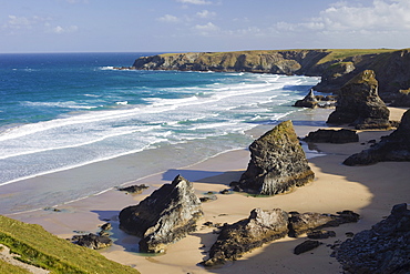 Bedruthan Steps, Cornwall, England, United Kingdom, Europe