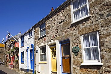 Fishermen's cottages, St. Ives, Cornwall, England, United Kingdom, Europe