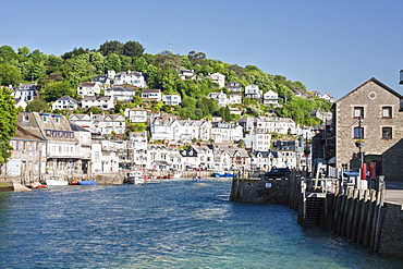 The harbour in Looe in Cornwall, England, United Kingdom, Europe