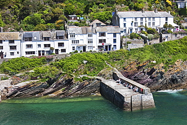 The coastal village of Polperro in Cornwall, England, United Kingdom, Europe