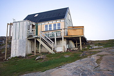 Inuit house, Tasiilaq, East Coast, Greenland, Polar Regions