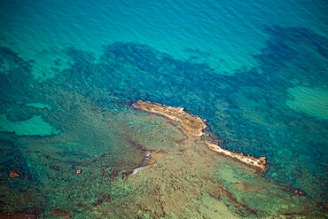 Aerial view of the Coastline near the city of Tel Aviv, Israel