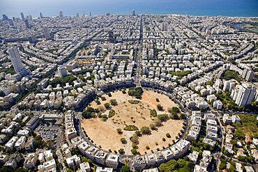 Kikar Hamedina in the city of Tel Aviv