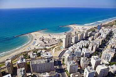 The city of Netanya on the Coastal Plain