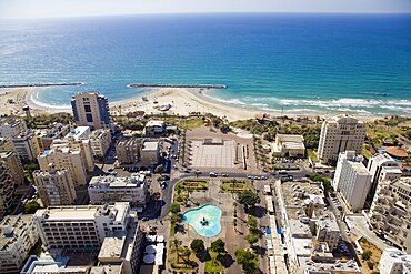 The city of Netanya on the Coastal Plain