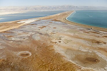 Aerial ponors of the Dead sea, Israel