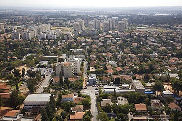 Aerial city of Kiryat Ono in the Dan Metropolis, Israel