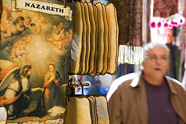 Photograph the Nazareth's market at Christmas, Israel