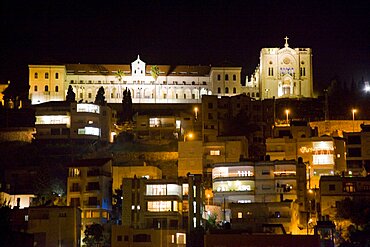 Photograph of christmas eve at the church of the annunciation in Nazareth, Israel