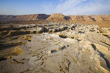 Aerial landscape of the Judean desert, Israel