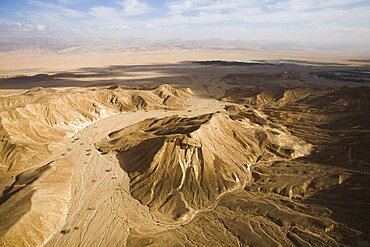 Aerial floods in the Arava, Israel