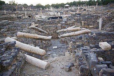 ruins of the Roman city of Beit Shean in the Jordan valley, Israel