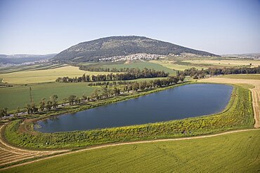 Aerial mount Tavor in the Lower Galilee, Israel