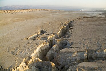 Aerial southern basin of the Dead sea, Israel