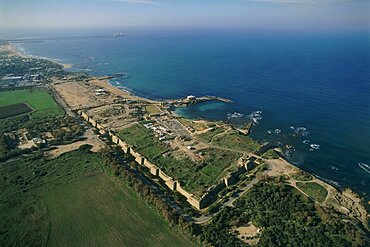 Aerial ruins of Caesarea, Israel