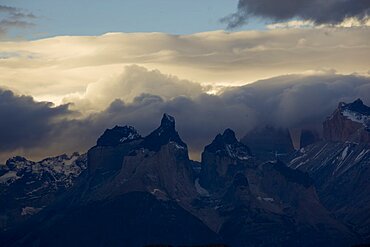 mountains of Torres Del Paine in Patagonia Chile