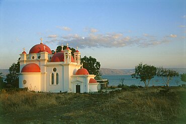 Greek orthodox church by the sea of Galilee, Israel