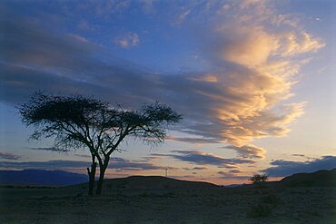 northern Arava at sunset, Israel