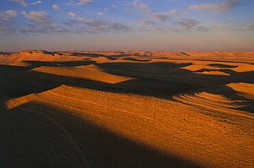 Aerial photograph of Karnei Ramon in the Negev desert, Israel