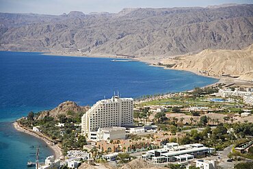 Aerial Egyptian village of Taba, Israel