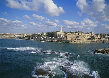 Aerial old city of Jaffa, Israel