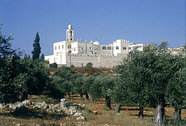 Photograph of the Monastery of Mar Elias in Judea, Israel