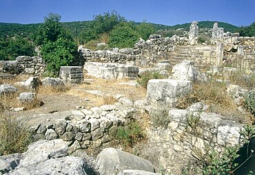 Photograph of the ruins of Shema in the Upper Galilee, Israel