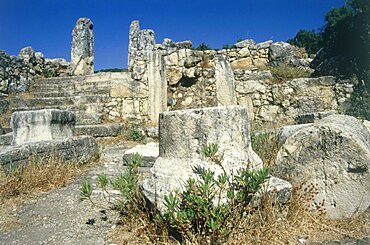 Photograph of the ruins of Shema in the Upper Galilee, Israel