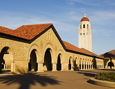 Hoover Tower near the Main Quad at Stanford University in the San Francisco Bay Area, Palo Alto, California, United States of America, North America