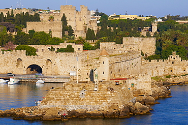 Citadel of Rhodes, UNESCO World Heritage Site, Rhodes, Dodecanese, Greek Islands, Greece, Europe