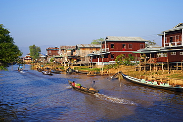 Ywama village, Inle Lake, Shan State, Myanmar (Burma), Asia