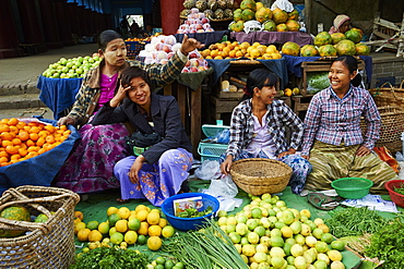 Local market, Mandalay, Myanmar (Burma), Asia