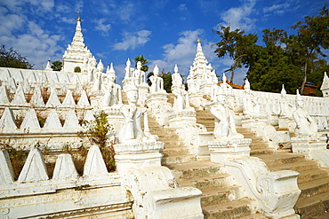 Paya Settawya temple, Mingun, Sagaing, Myanmar (Burma), Asia