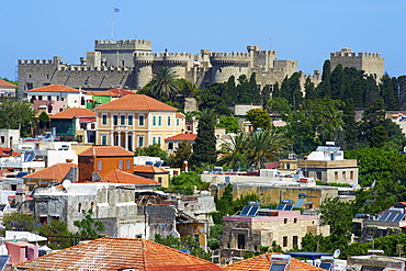 Fortress and the Palace of the Grand Masters, UNESCO World Heritage Site, Rhodes City, Rhodes, Dodecanese, Greek Islands, Greece, Europe