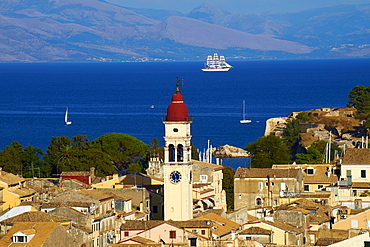 Agios Spyridon church, Kerkyra City, UNESCO World Heritage Site, Corfu, Ionian Islands, Greek Islands, Greece, Europe