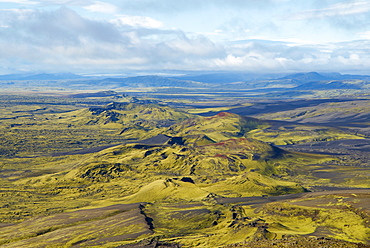 Laki Volcano, volcanic area of Lakagigar, Iceland, Polar Regions