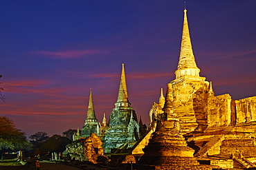 Wat Phra Si Sanphet, Ayutthaya Historical Park, UNESCO World Heritage Site, Ayutthaya, Thailand, Southeast Asia, Asia