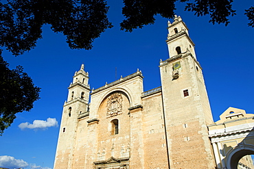 The Cathedral, Independence Square, Merida, Yucatan state, Mexico, North America