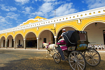 Convento De San Antonio De Padua (Convent of San Antonio De Padua), Monastery in Izamal, the yellow city, Yucatan state, Mexico, North America