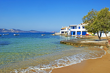 Fishing village of Fourkovouni, Milos, Cyclades Islands, Greek Islands, Aegean Sea, Greece, Europe