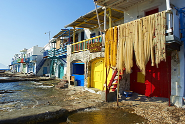 Old fishing village of Klima, Milos, Cyclades Islands, Greek Islands, Aegean Sea, Greece, Europe