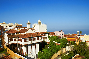 Church and town, La Orotava, Tenerife, Canary Islands, Spain, Europe