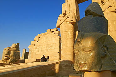 Ramesseum Temple, West Bank of the River Nile, Thebes, UNESCO World Heritage Site, Egypt, North Africa, Africa