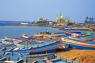 Vizhinjam, fishing harbour near Kovalam, Kerala, India, Asia