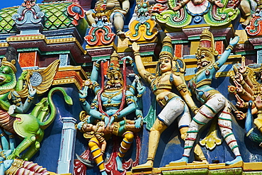 Detail, Sri Meenakshi temple, Madurai, Tamil Nadu, India, Asia