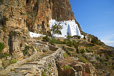 Hozoviotissa monastery, Amorgos, Cyclades, Greek Islands, Greece, Europe