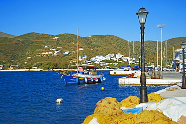 Katapola port, Amorgos, Cyclades, Aegean, Greek Islands, Greece, Europe