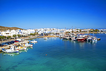 Port, Kastro, Antiparos, Paros, Cyclades, Aegean, Greek Islands, Greece, Europe